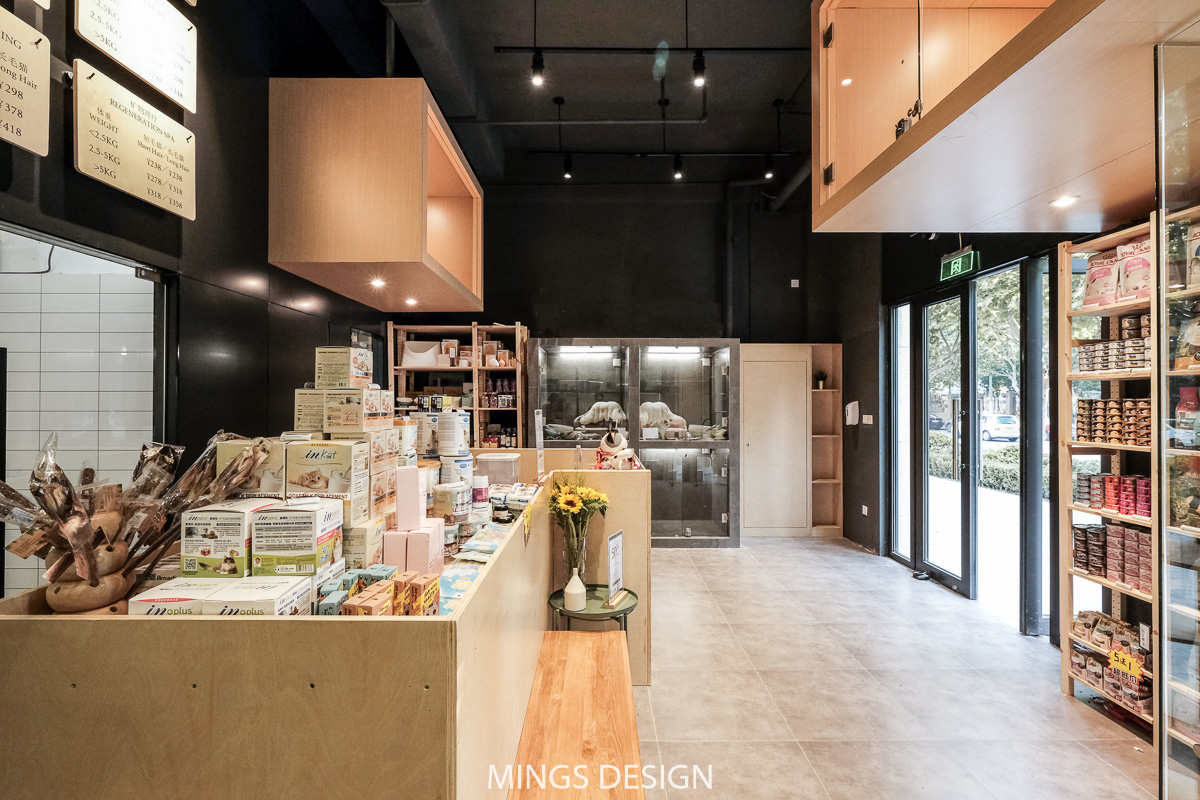 宠物店设计,上海宠物店设计,上海猫店设计,工业风宠物店设计,性冷淡风格宠物店设计,工业风格宠物店设计,阁楼上的猫店设计