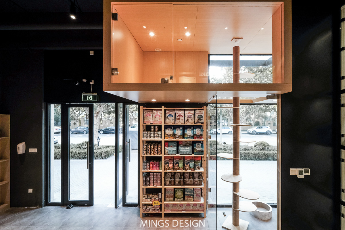 宠物店设计,上海宠物店设计,上海猫店设计,工业风宠物店设计,性冷淡风格宠物店设计,工业风格宠物店设计,阁楼上的猫店设计